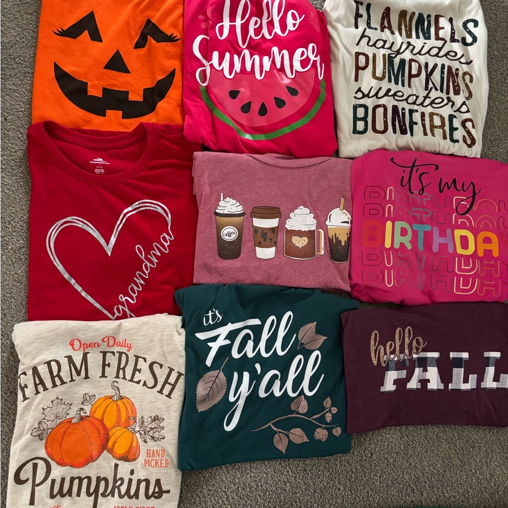 Colorful Graphic T-Shirts Collection